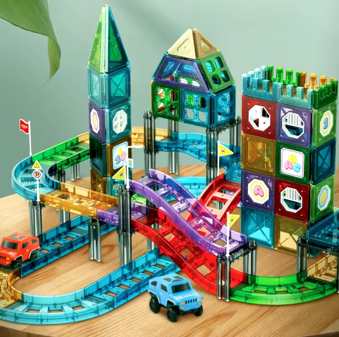 Magnetische Konstruktionsbahn – 131-teiliges Set